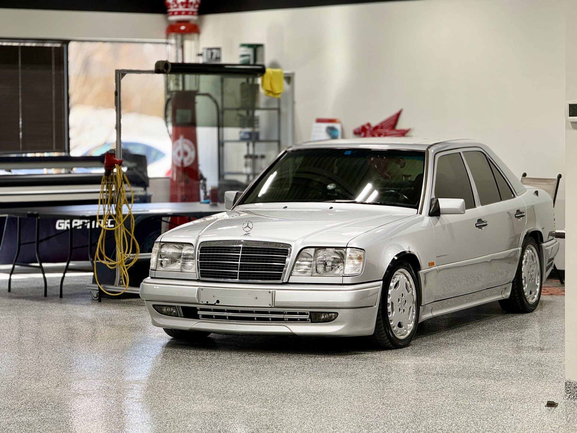 Mercedes vehicle at the shop
